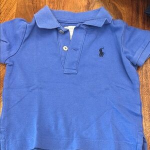 Polo by Ralph Lauren Blue Polo Shirt with Embroidered Logo